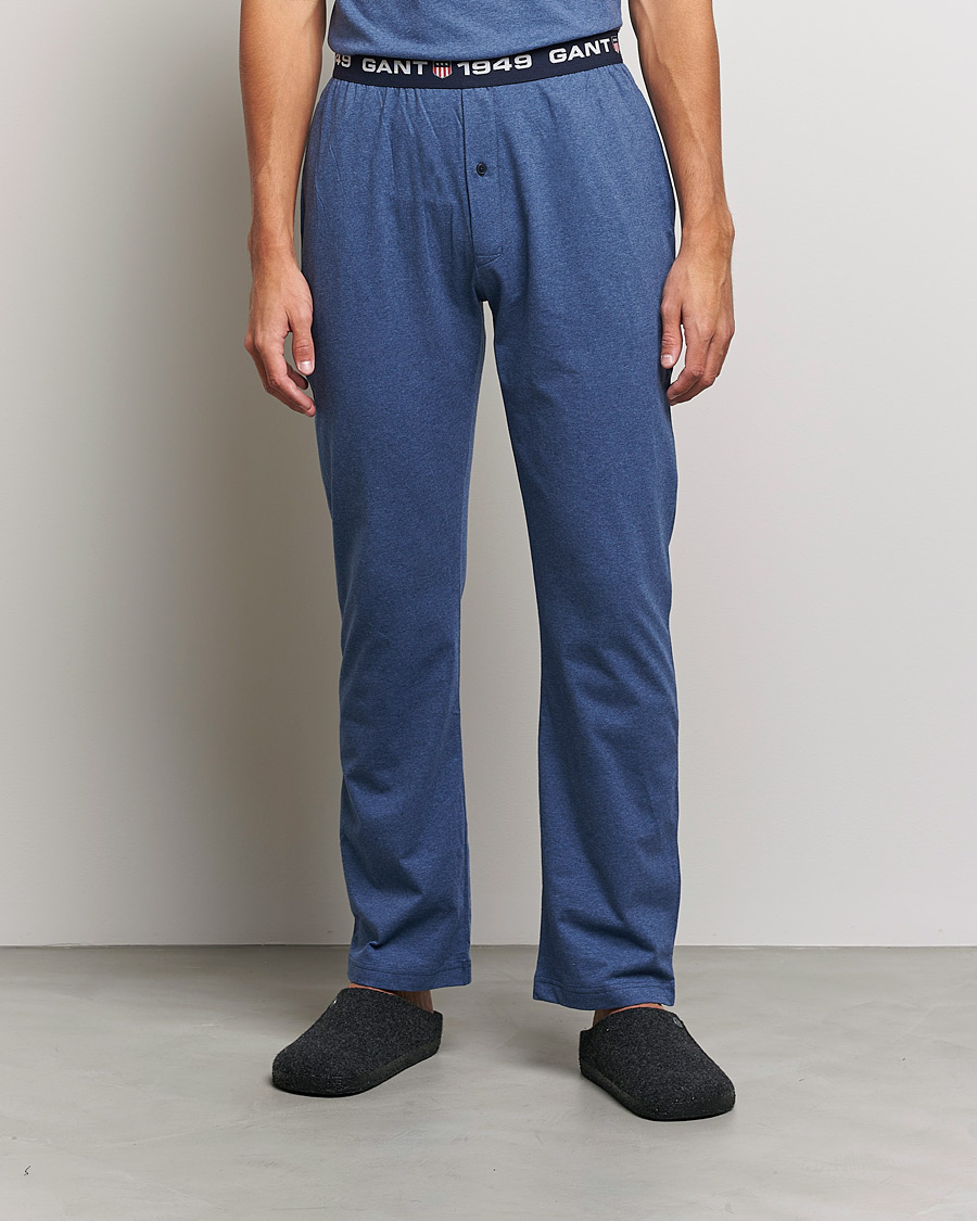 Herre | Pyjamas & Morgenkåber | GANT | Retro Shield Pyjama Pants Marine Melange