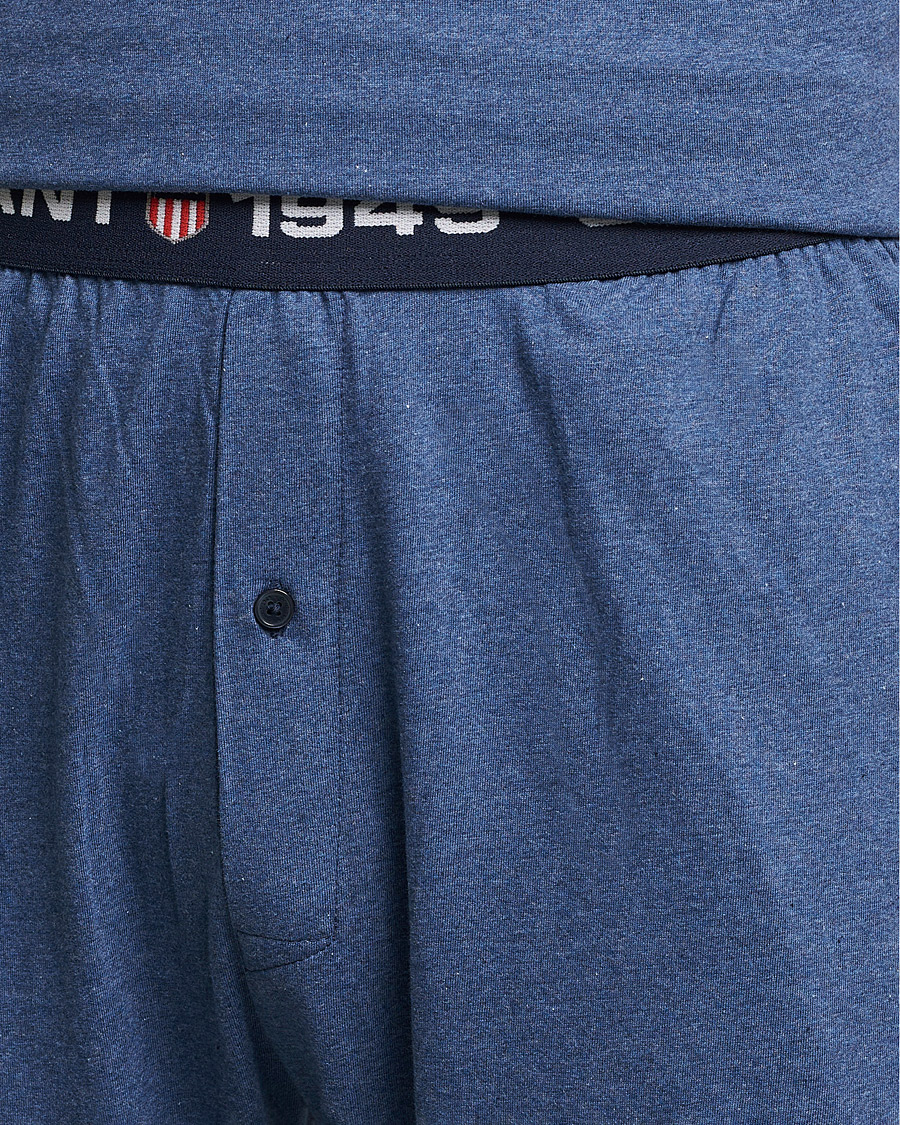 Herre | Pyjamas & Morgenkåber | GANT | Retro Shield Pyjama Pants Marine Melange
