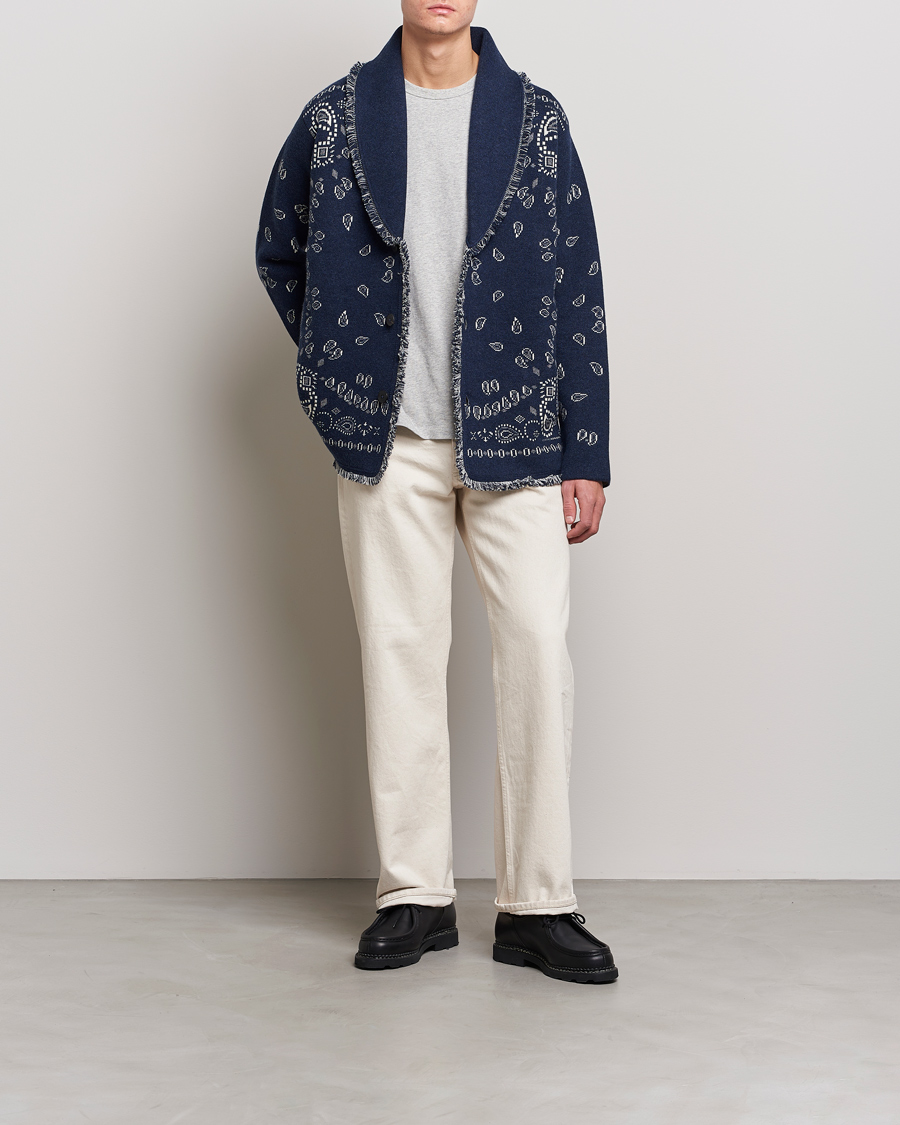 Herre | Trøjer | Alanui | Icon Cashmere Jacquard Cardigan Navy