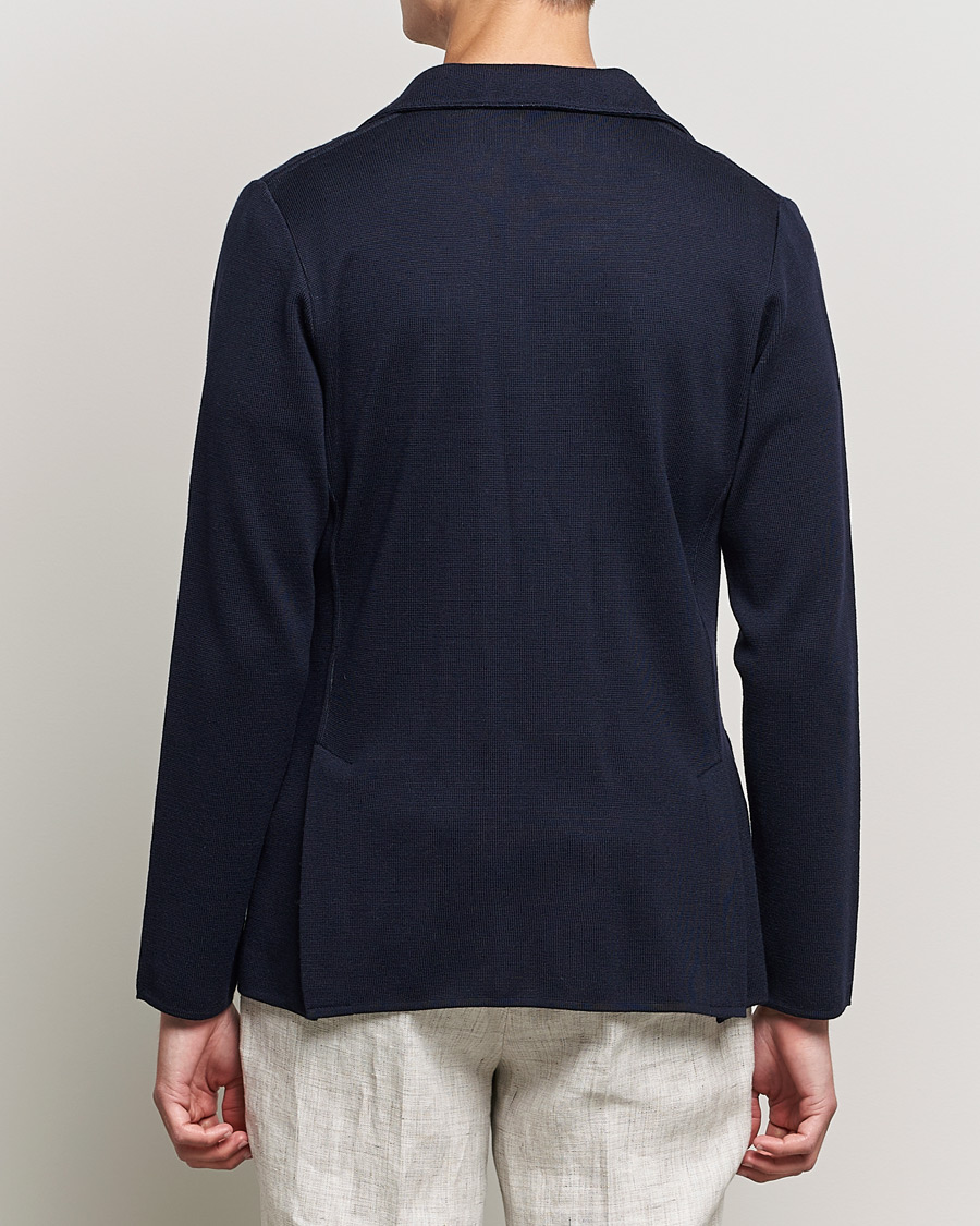 Herre | Blazere & jakker | Lardini | Knitted Wool Blazer Navy