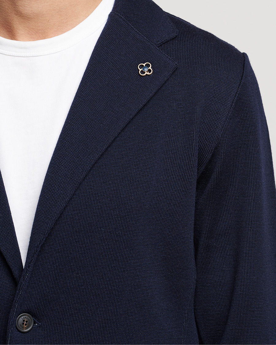 Herre | Blazere & jakker | Lardini | Knitted Wool Blazer Navy