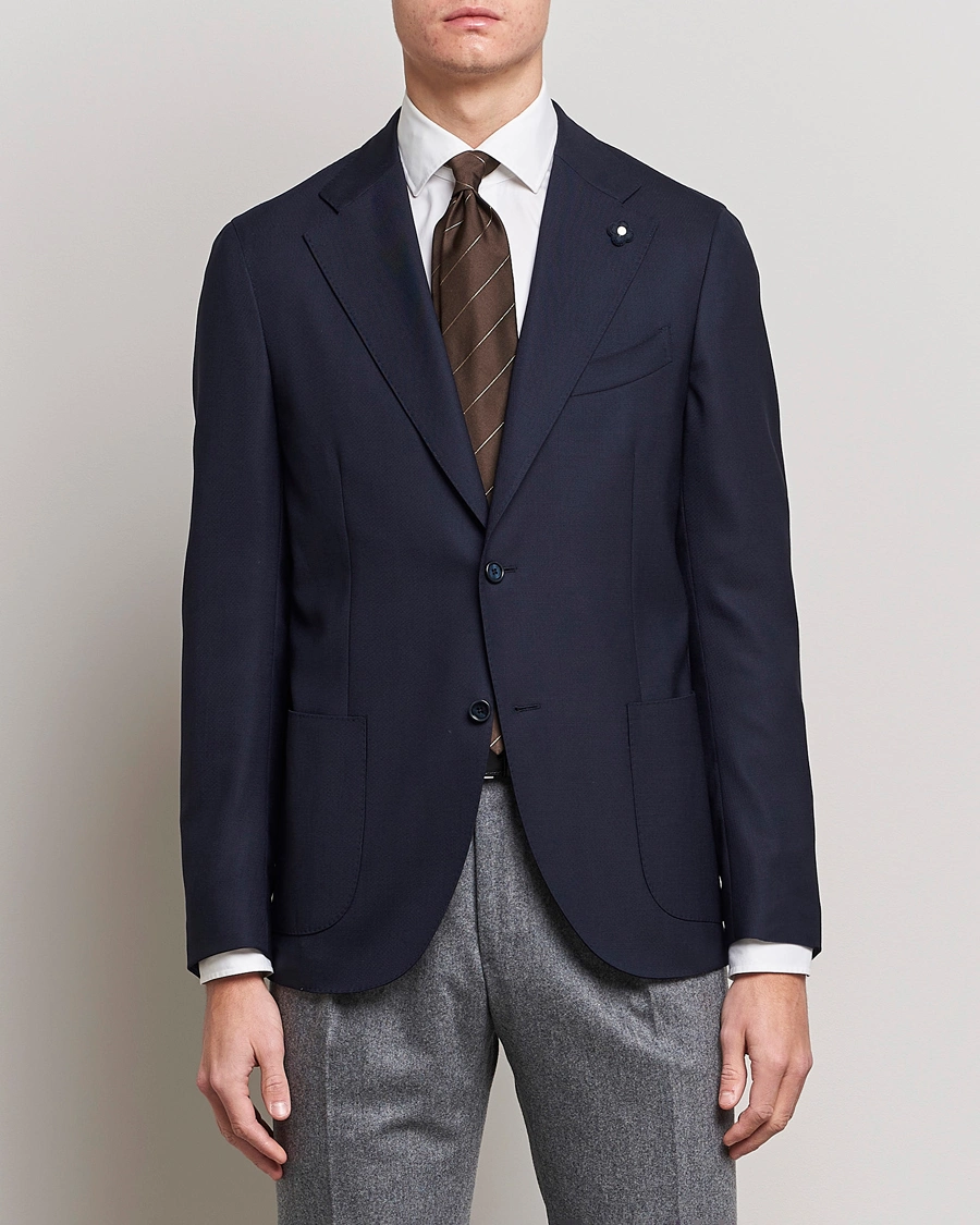 Herre | Blazere & jakker | Lardini | Patch Pocket Wool Blazer Navy