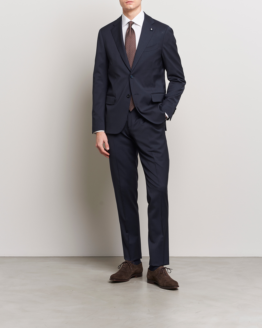 Herre | Blazere & jakker | Lardini | Two Button Wool Blazer Navy