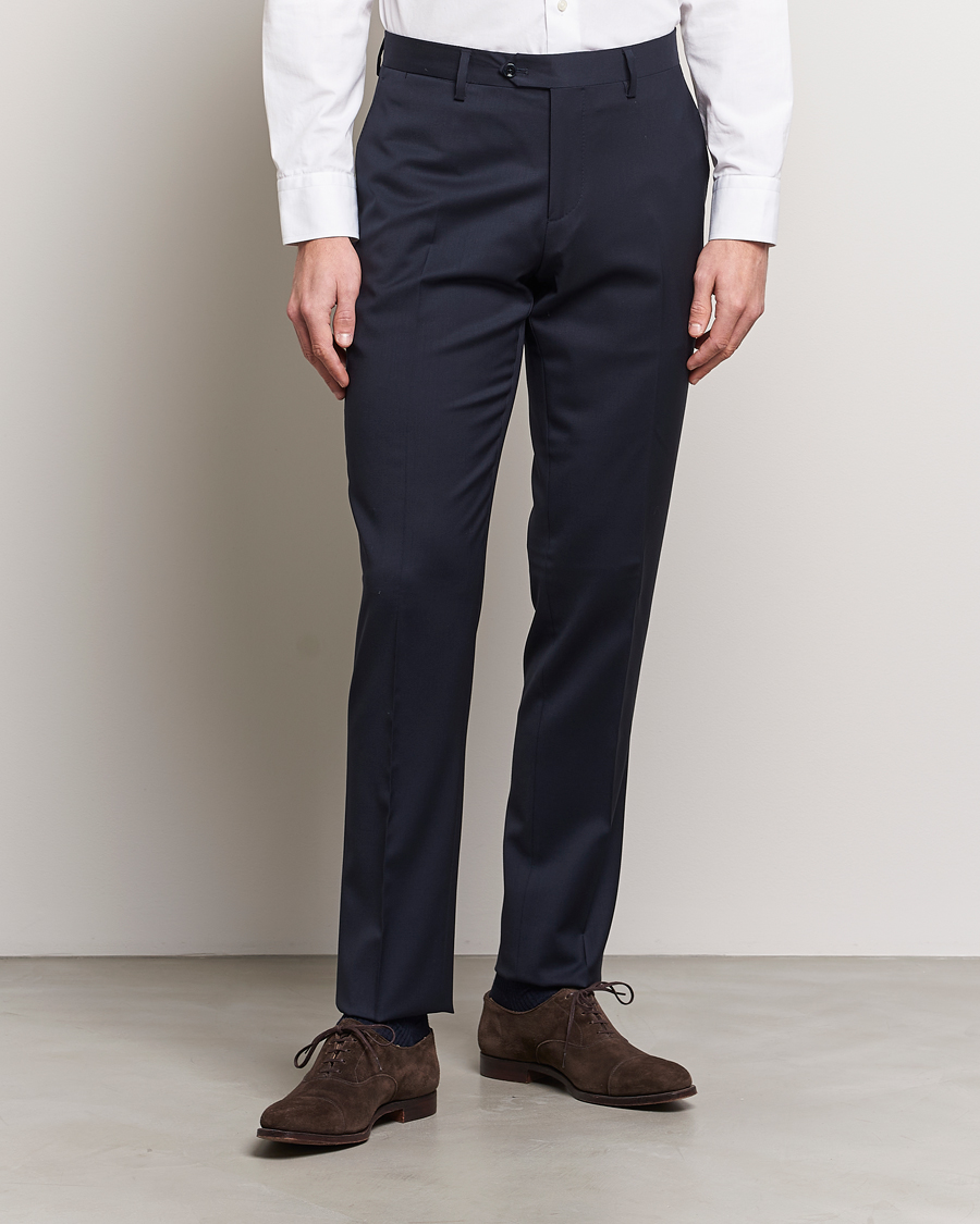 Men |  | Lardini | Wool Trousers Navy