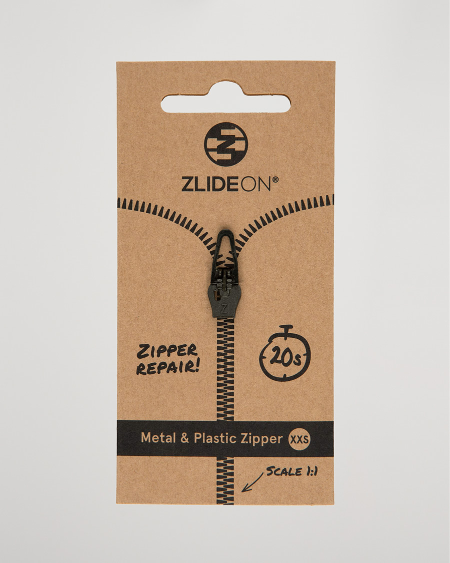 Herre | Tøjpleje | ZlideOn | Normal Plastic & Metal Zipper Black XXS