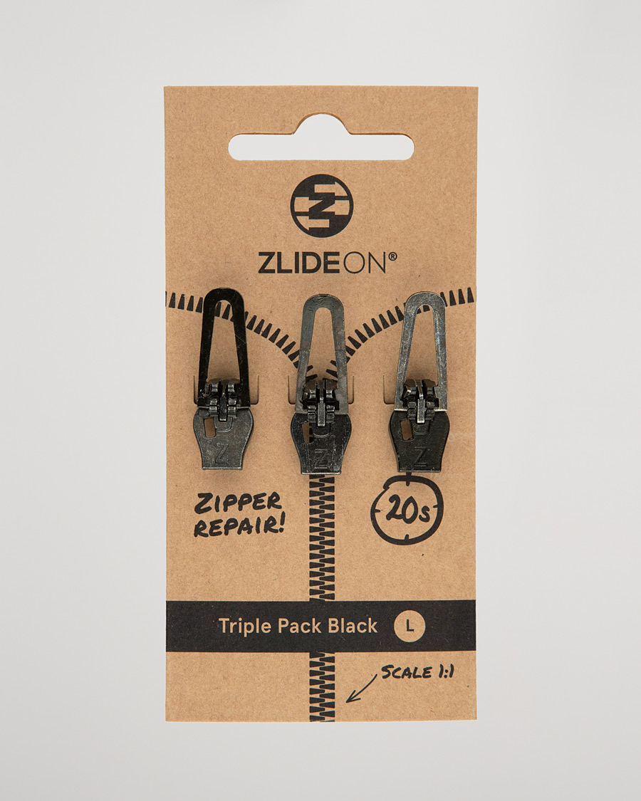 Herre |  | ZlideOn | 3-Pack Zippers Black L