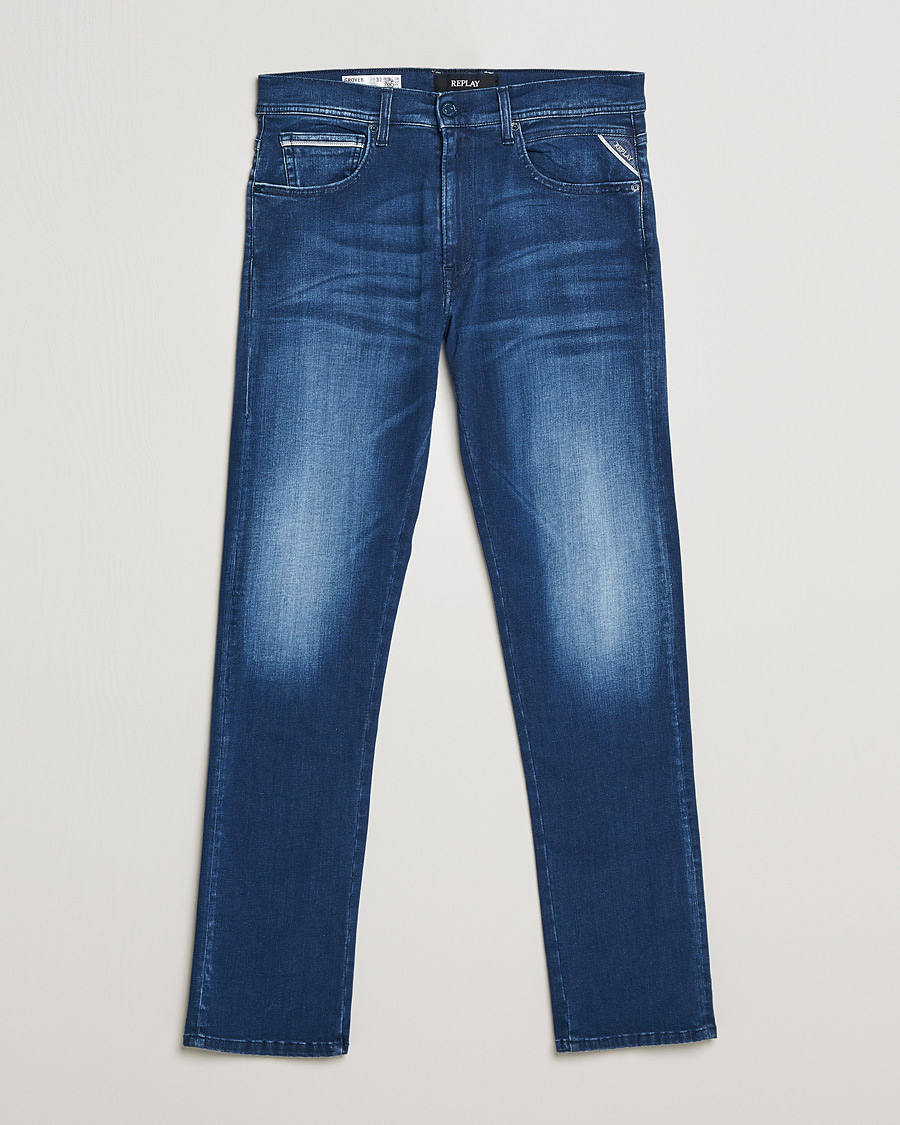 Herre | Jeans | Replay | Grover Hyperflex Jeans Medium Blue