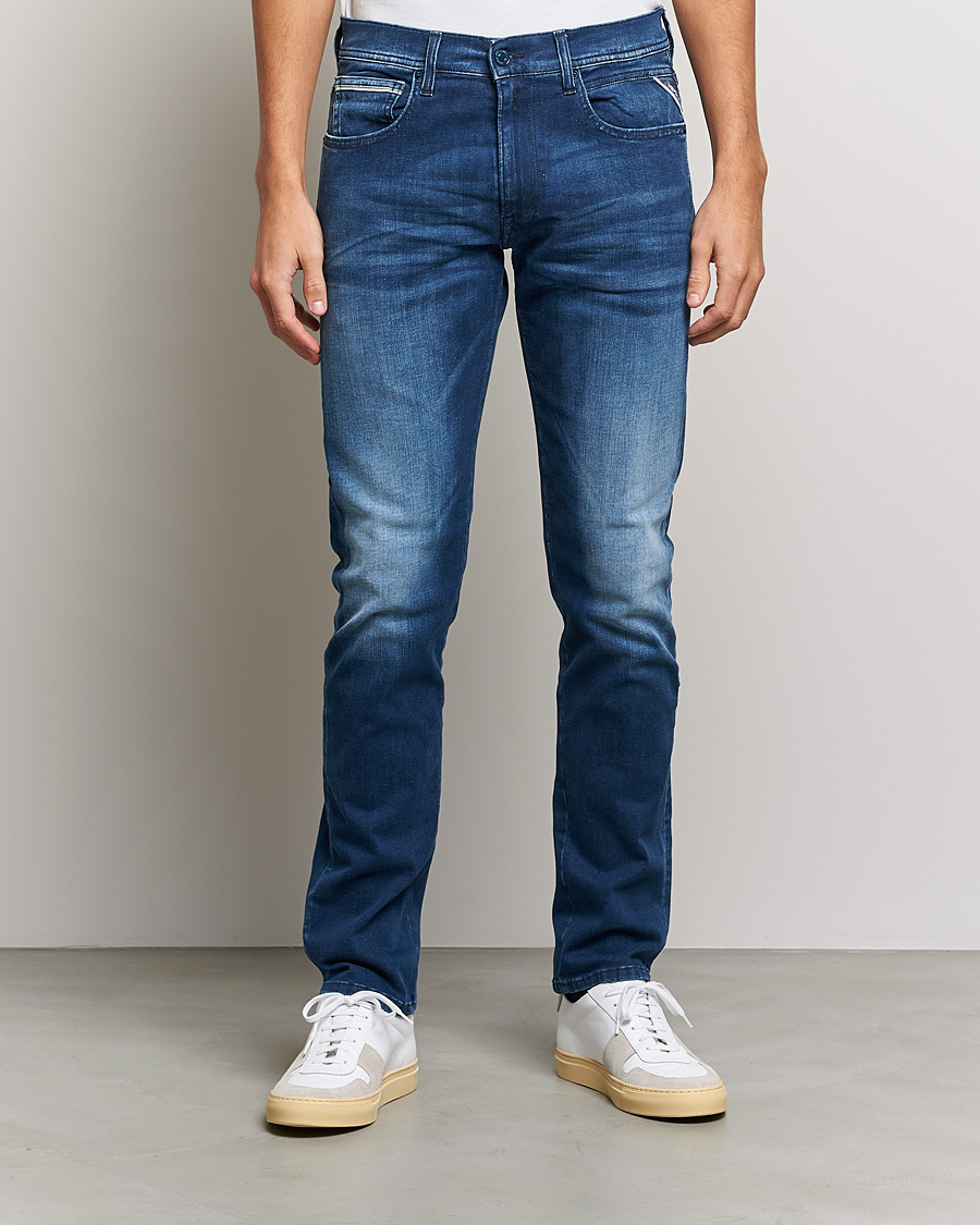 Herre | Jeans | Replay | Grover Hyperflex Jeans Medium Blue