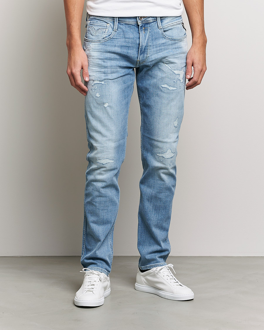Herre | Jeans | Replay | Anbass 10 Years Wash Jeans Light Blue