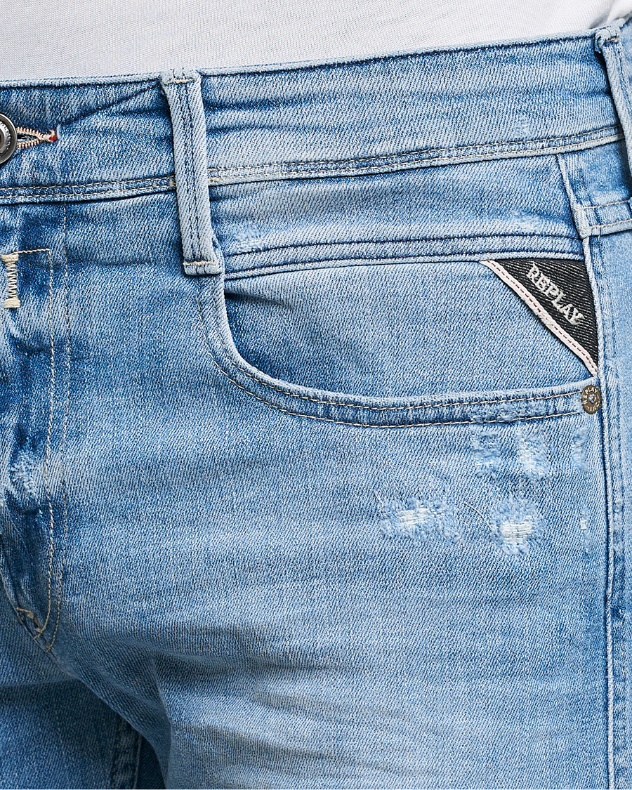 Herre | Jeans | Replay | Anbass 20 Years Wash Jeans Light Blue