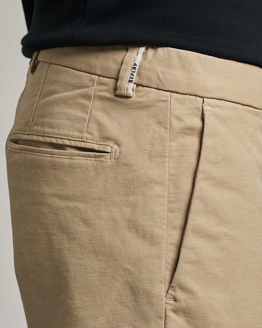 Herre | Bukser | Replay | Sartoriale Comfort Stretch Chinos Light Khaki