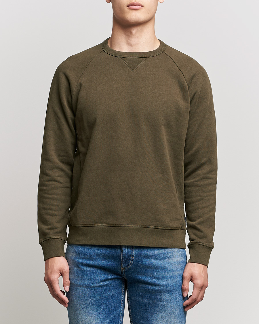 Herre | Trøjer | Replay | Sartoriale Jersey Crew Neck Sweatshirt Military