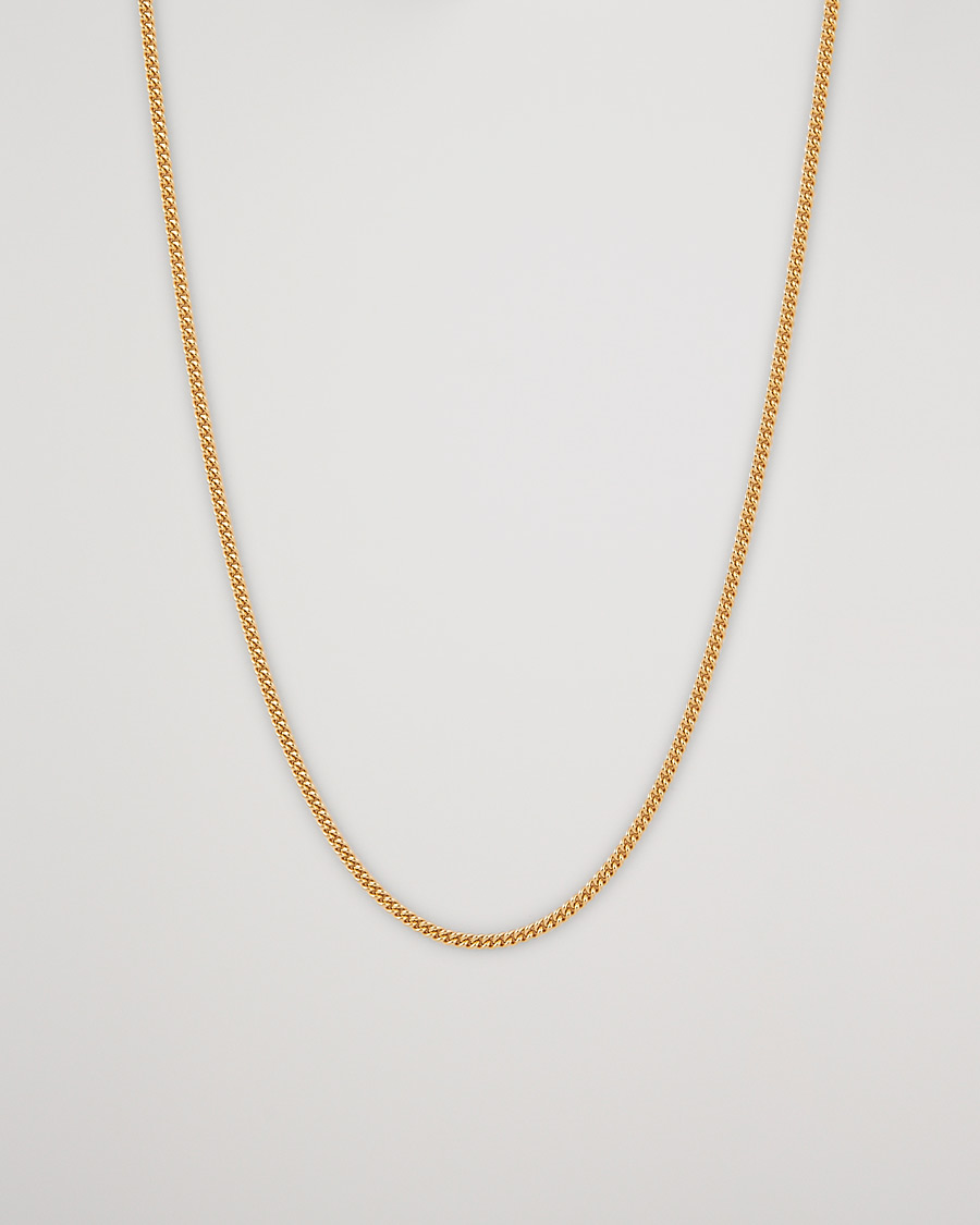 Herre | Tom Wood | Tom Wood | Curb Chain Slim Necklace Gold