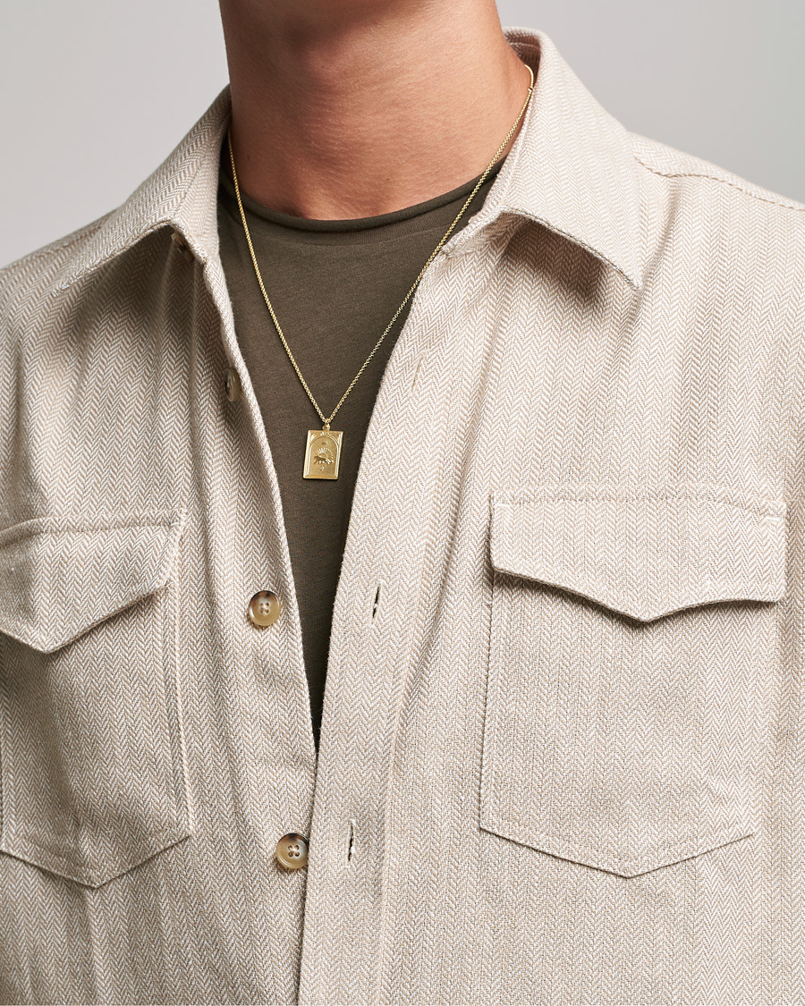 Herre | Afdelinger | Tom Wood | Tarot Strength Pendant Necklace Gold