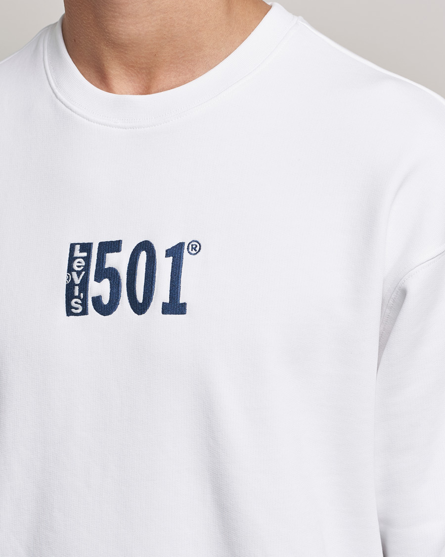 Herre | Trøjer | Levi's | Relaxed Graphic 501 Crew Neck Crew White