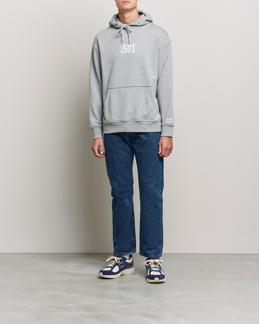 Herre | American Heritage | Levi's | Relaxed Graphic 501 Hoodie Grey