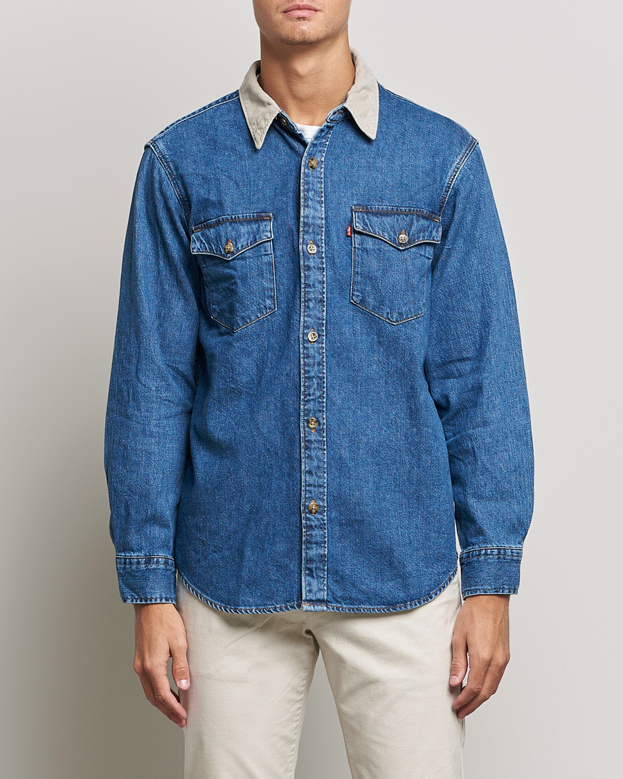 Herre | Casual | Levi's | Relaxed Fit Western Shirt Blue Stone Wash