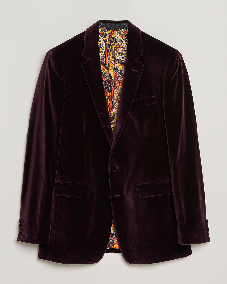 Herre | Blazere & jakker | Etro | Velvet Blazer Burgundy