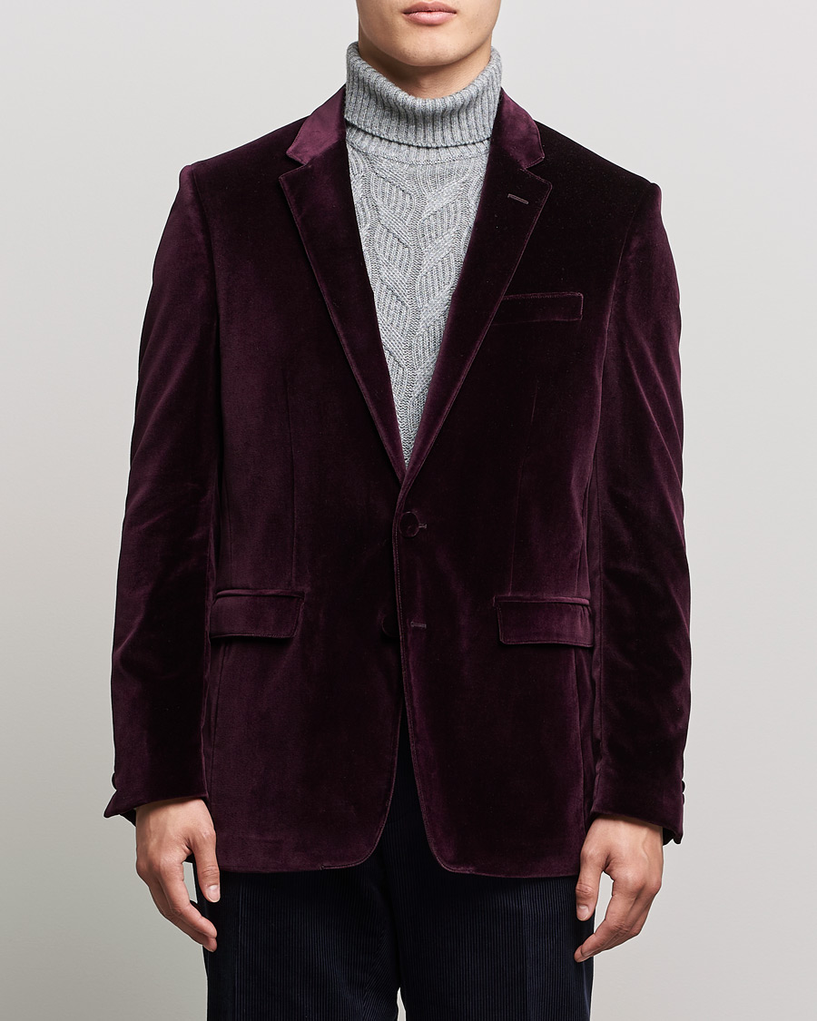 Herre | Blazere & jakker | Etro | Velvet Blazer Burgundy