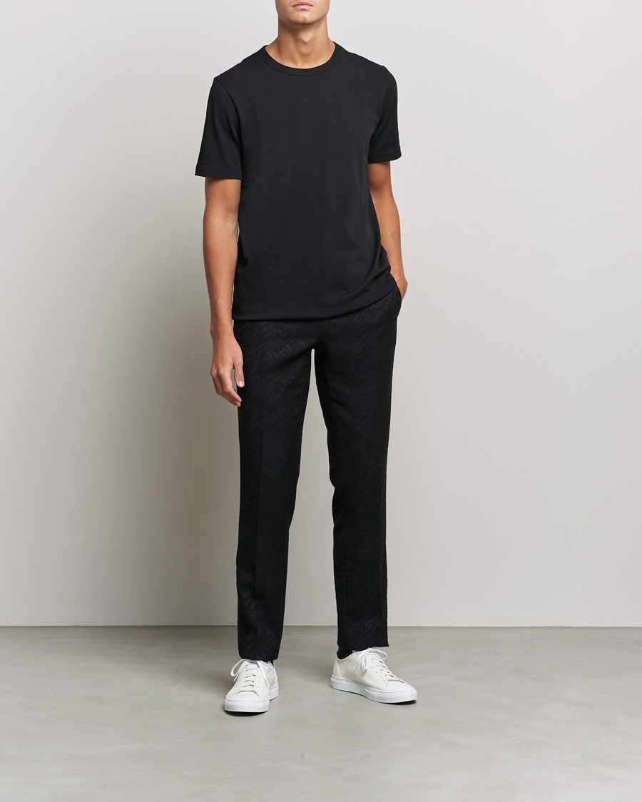 Herre | Bukser | Etro | Flat Front Evening Trousers Black