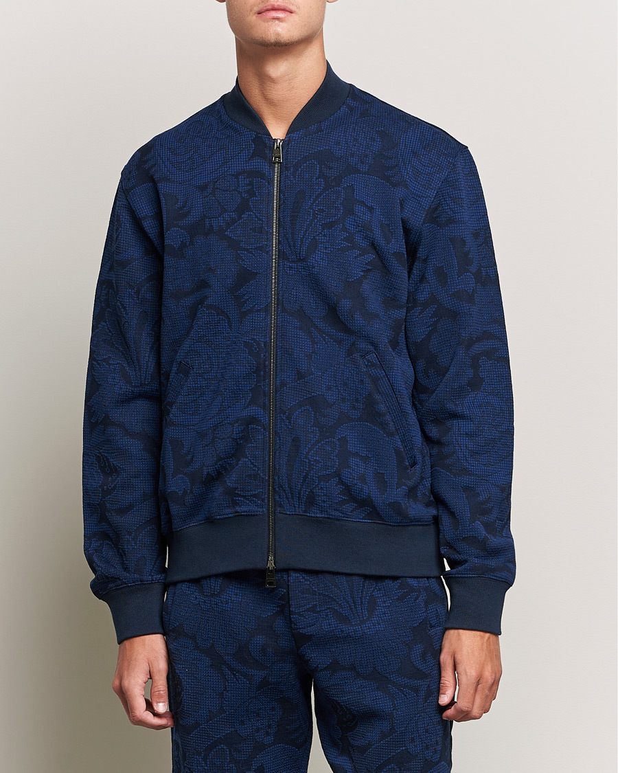 Herre | Trøjer | Etro | Printed Bomber Sweat Navy