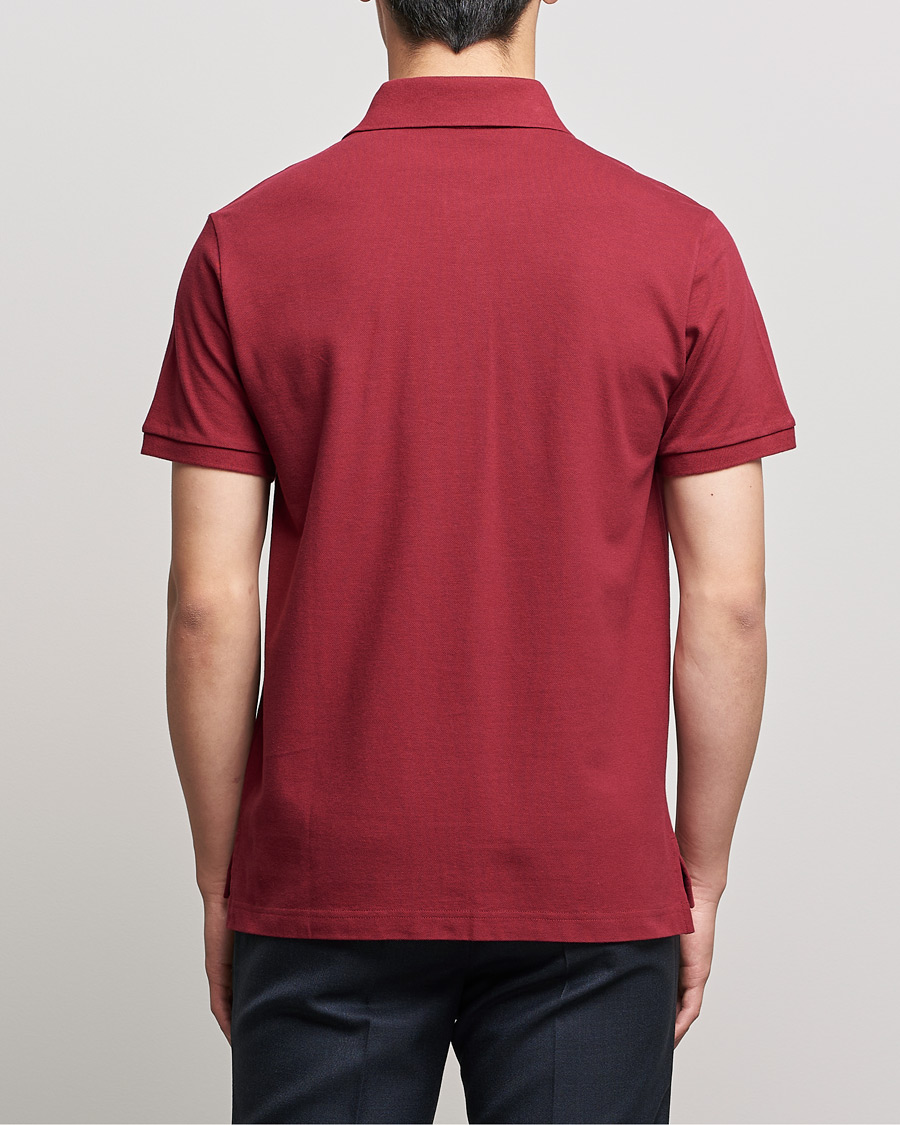 Herre | Polotrøjer | Etro | Short Sleeve Contrast Paisley Polo Burgundy