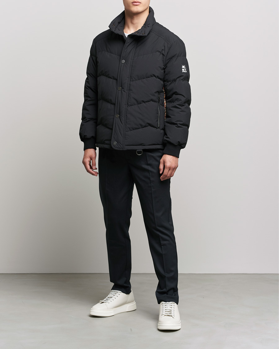 Herre | Jakker | Etro | Printed Down Jacket Black