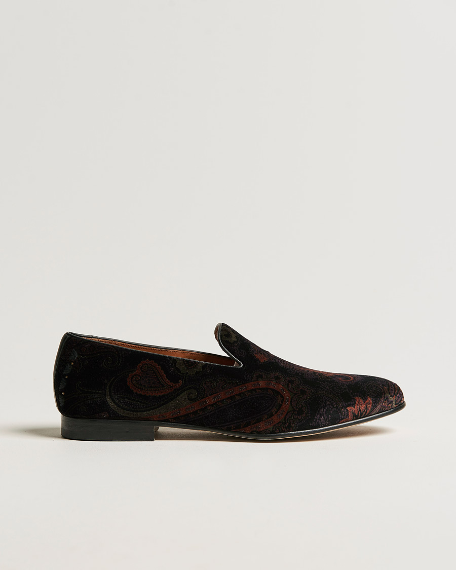 Herre | Etro Printed Slippers Black | Etro | Printed Slippers Black