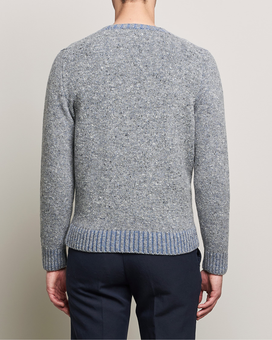 Herre | Trøjer | Inis Meáin | Wool/Cashmere Crew Neck Grey/Blue