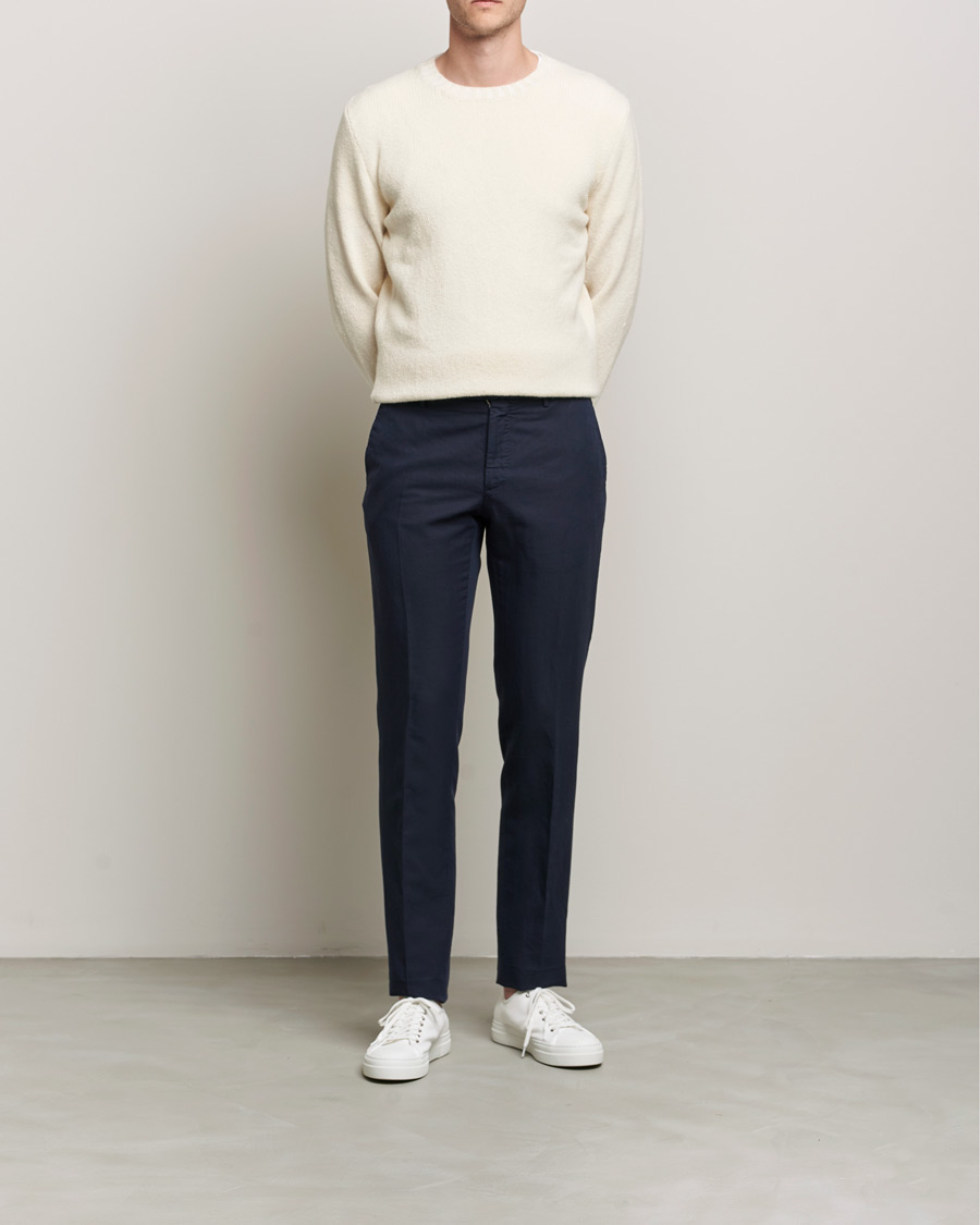 Herre | Trøjer | Inis Meáin | Wool/Cashmere Crew Neck White