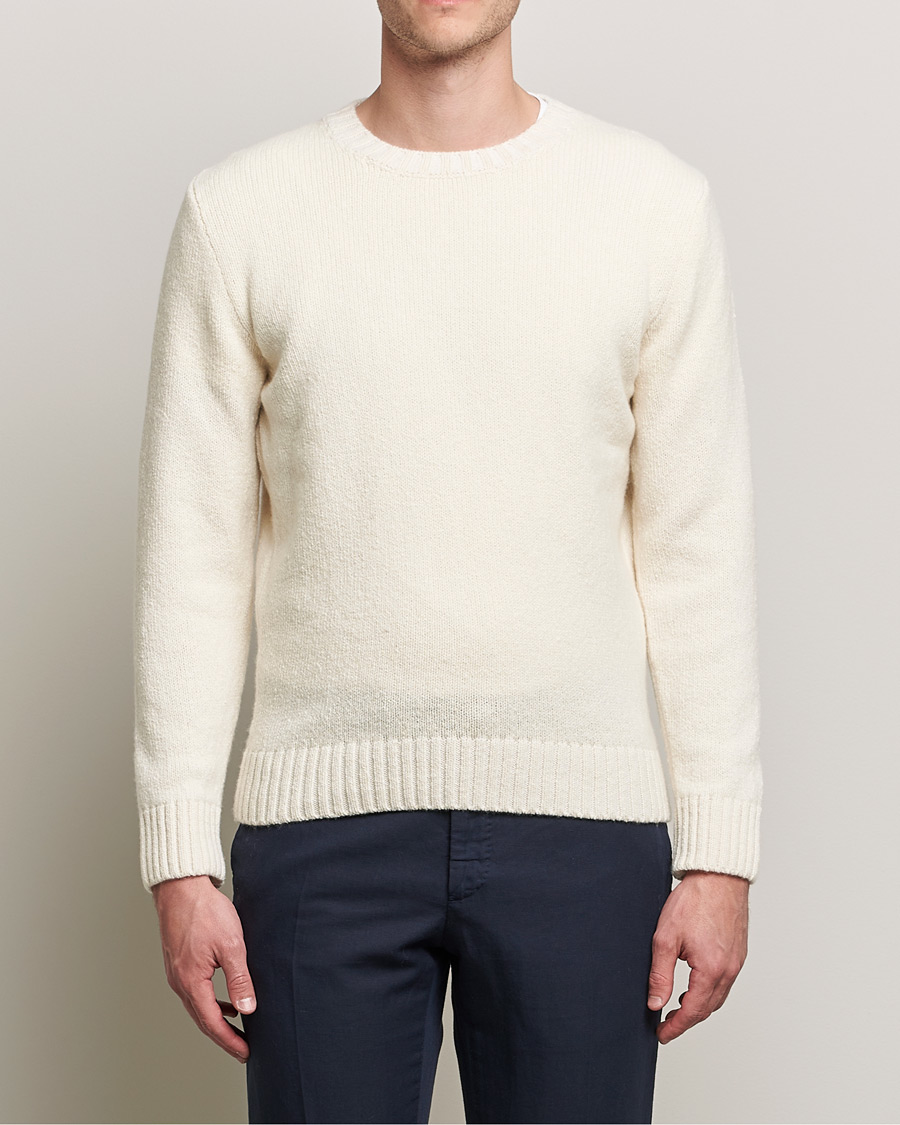Herre |  | Inis Meáin | Wool/Cashmere Crew Neck White