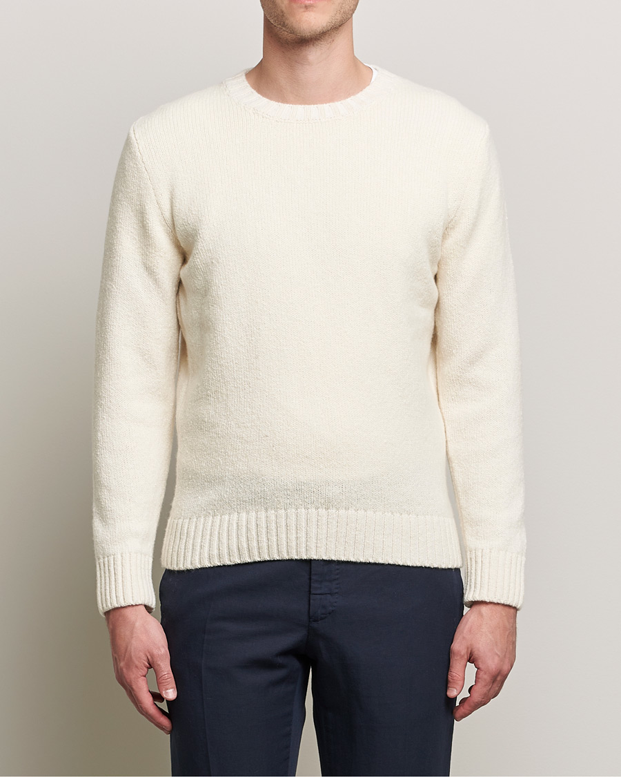 Herre | Trøjer | Inis Meáin | Wool/Cashmere Crew Neck White
