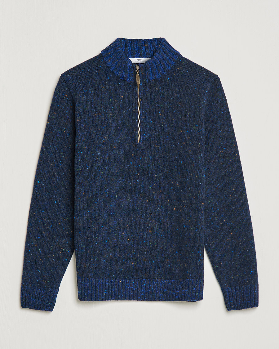 Herre | Trøjer | Inis Meáin | Wool/Cashmere Half Zip Navy