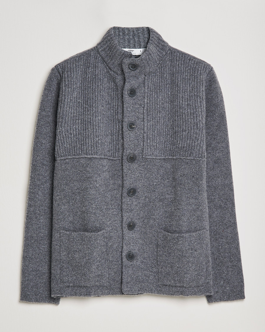 Herre | Trøjer | Inis Meáin | Heavy Wool Cardigan Grey