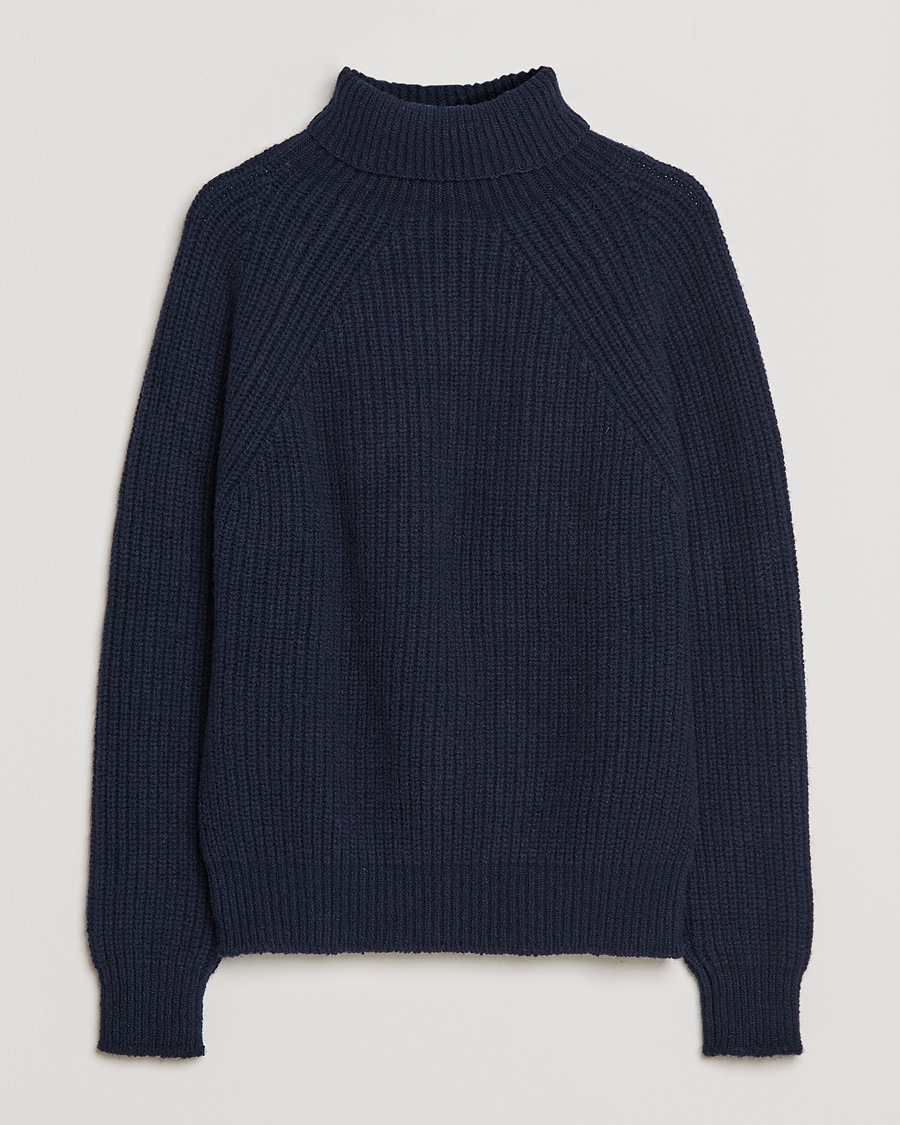 Herre | Trøjer | Inis Meáin | Wool/Cashmere Boatbuilder Turtleneck Navy