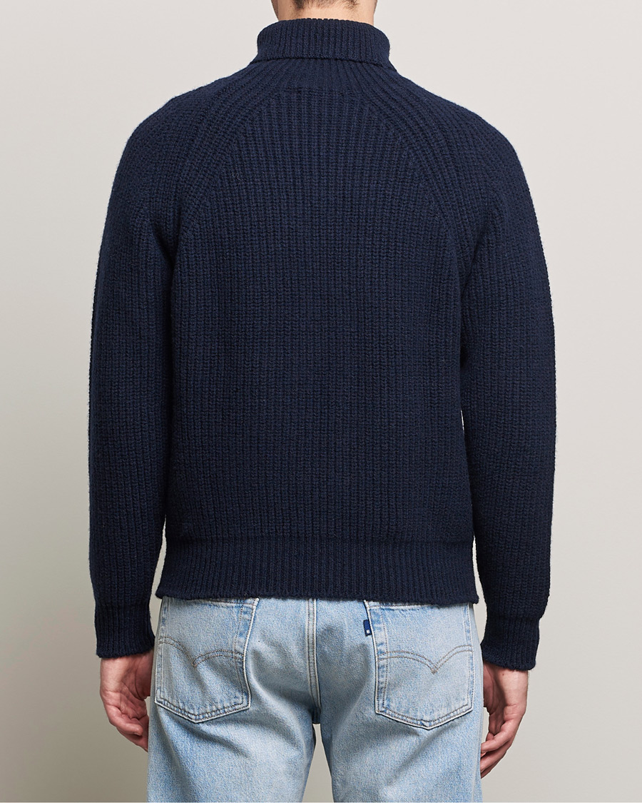 Herre | Trøjer | Inis Meáin | Wool/Cashmere Boatbuilder Turtleneck Navy