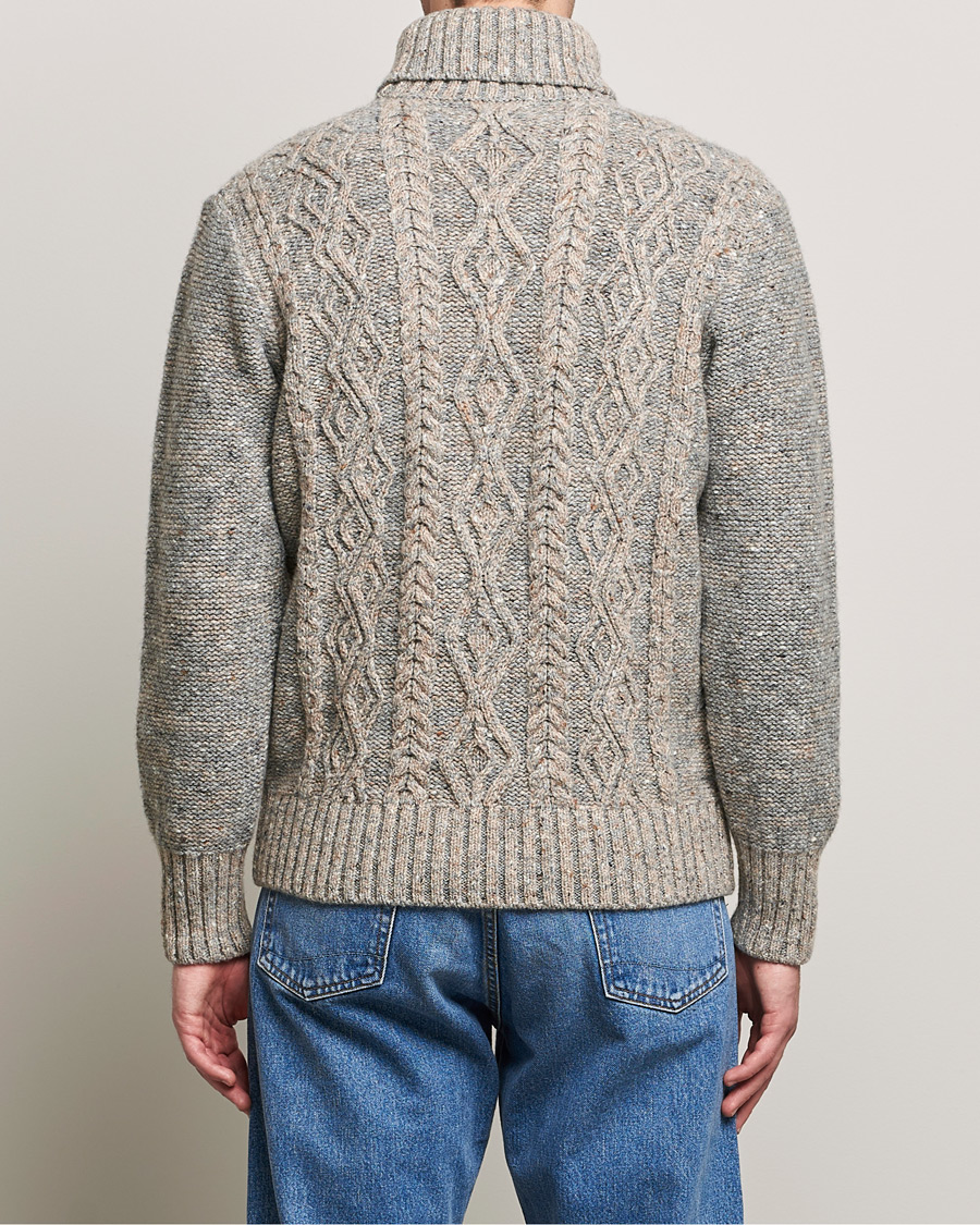 Herre | Trøjer | Inis Meáin | Wool/Cashmere Aran Turtleneck Grey