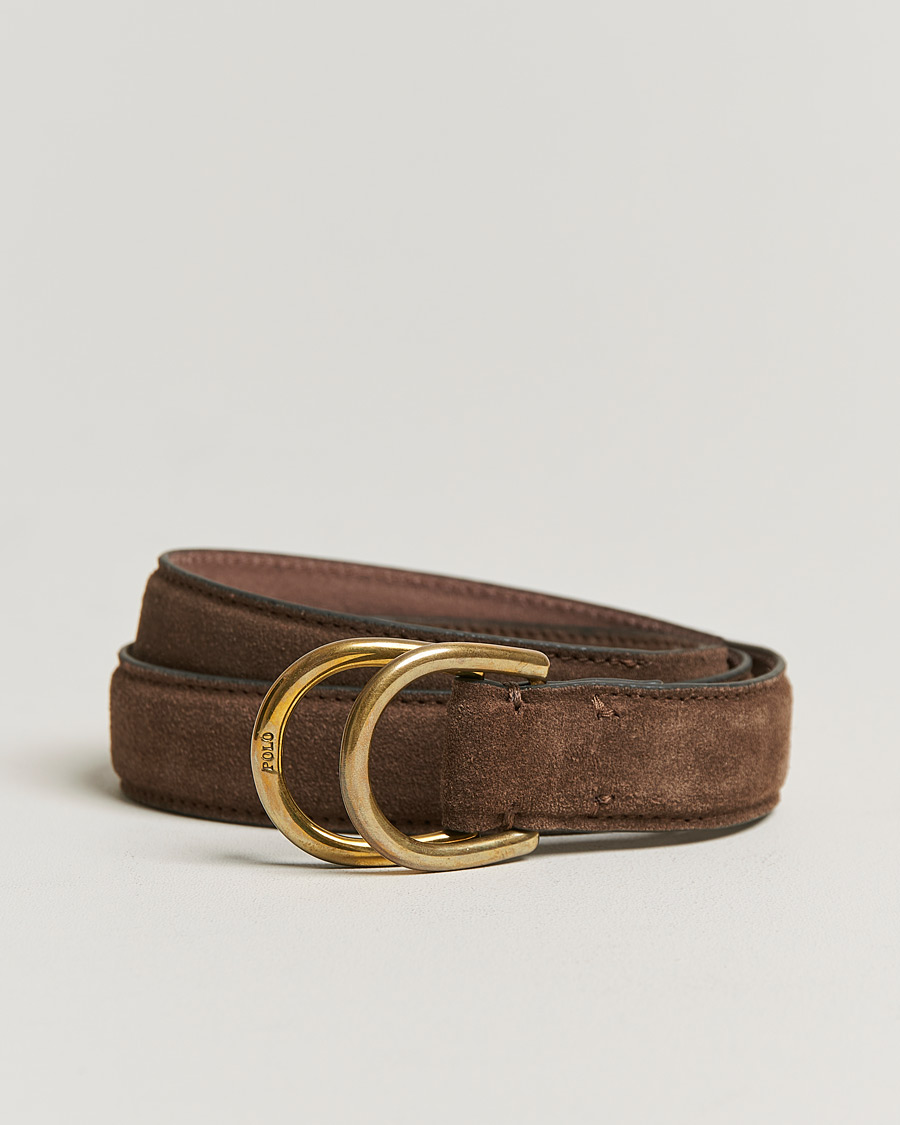 Herre | Polo Ralph Lauren Suede Belt Brown | Polo Ralph Lauren | Suede Belt Brown