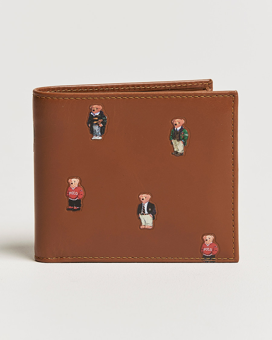 Herre | Polo Ralph Lauren Bear Leather Billfold Wallet Tan | Polo Ralph Lauren | Bear Leather Billfold Wallet Tan