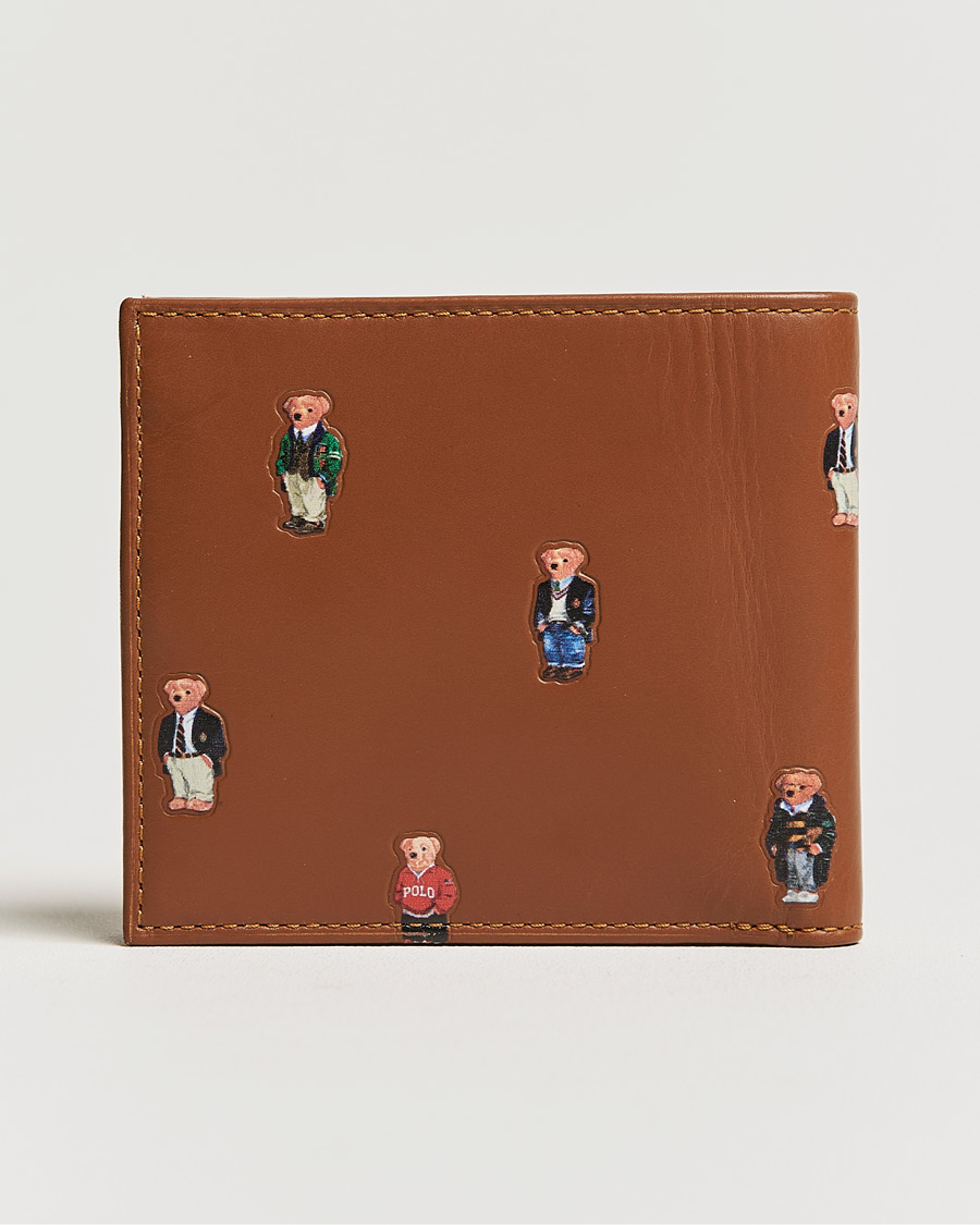 Herre | Polo Ralph Lauren Bear Leather Billfold Wallet Tan | Polo Ralph Lauren | Bear Leather Billfold Wallet Tan