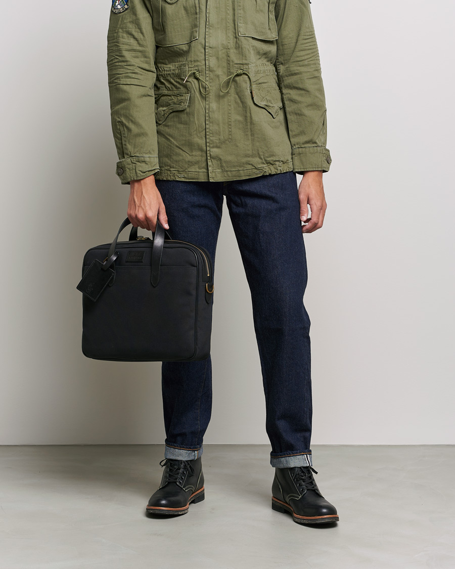 Herre | Afdelinger | Polo Ralph Lauren | Canvas/Leather Computer Bag Black