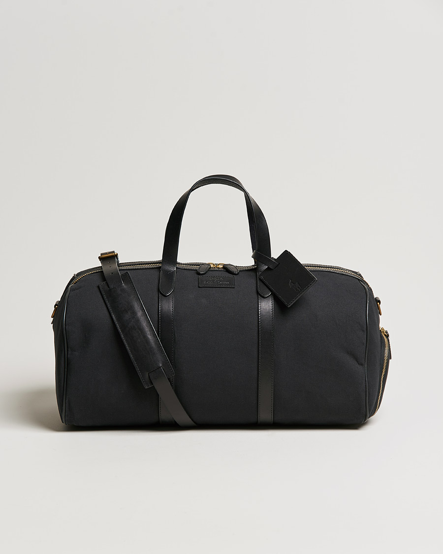 Herre | Polo Ralph Lauren Canvas/Leather Dufflebag Black | Polo Ralph Lauren | Canvas/Leather Dufflebag Black