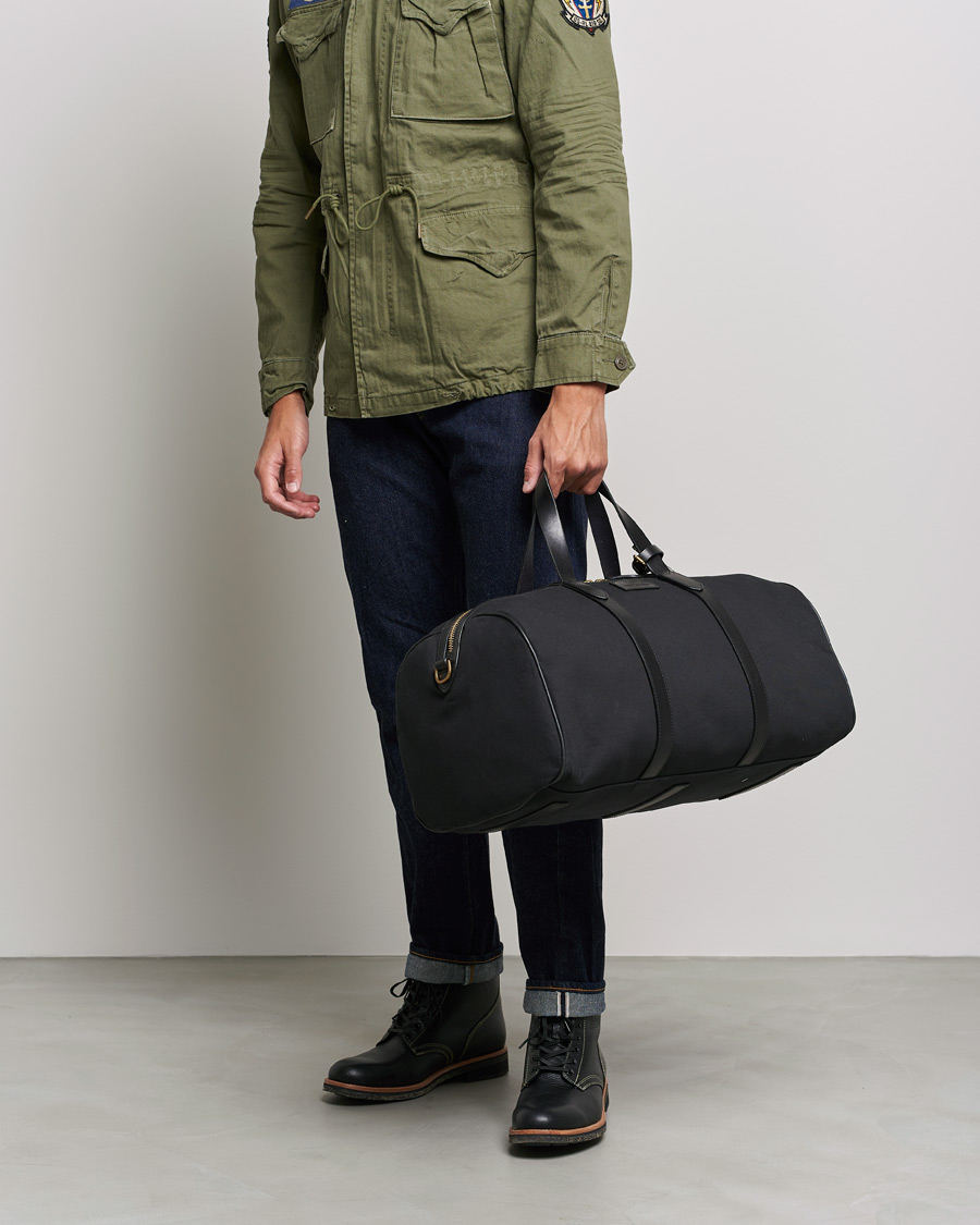 Herre | Polo Ralph Lauren Canvas/Leather Dufflebag Black | Polo Ralph Lauren | Canvas/Leather Dufflebag Black