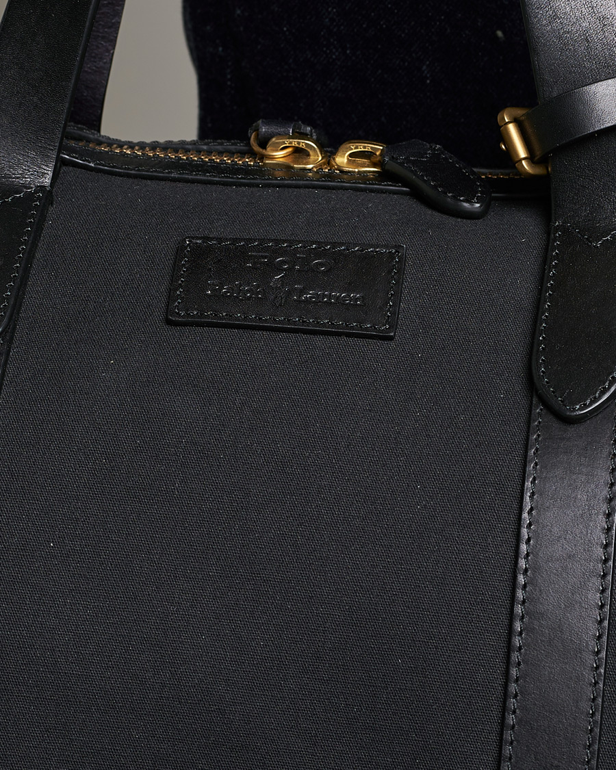 Herre | Polo Ralph Lauren Canvas/Leather Dufflebag Black | Polo Ralph Lauren | Canvas/Leather Dufflebag Black