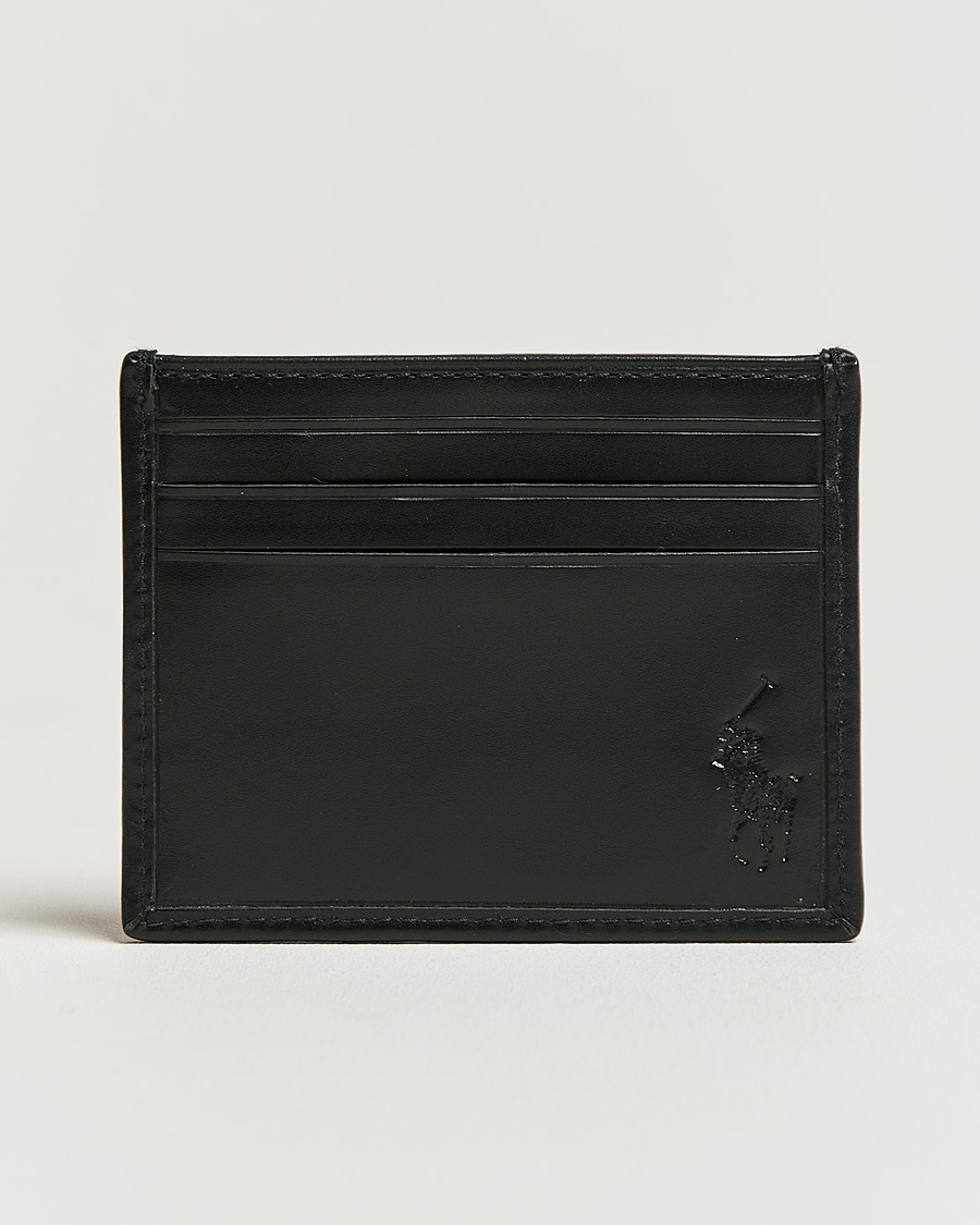 Herre |  | Polo Ralph Lauren | Logo Leather Card Holder Black