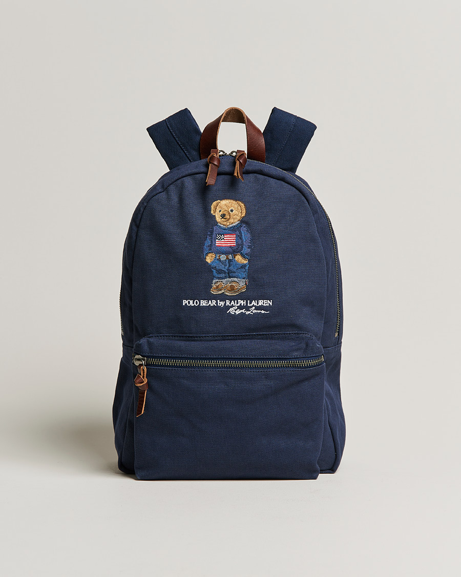 Herre | Polo Ralph Lauren Bear Canvas Backpack Navy | Polo Ralph Lauren | Bear Canvas Backpack Navy