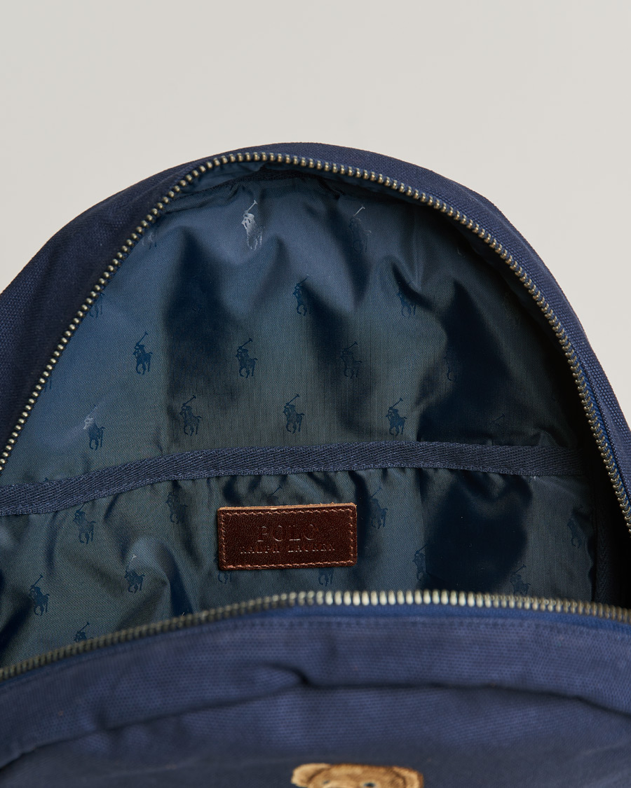 Herre | Polo Ralph Lauren Bear Canvas Backpack Navy | Polo Ralph Lauren | Bear Canvas Backpack Navy