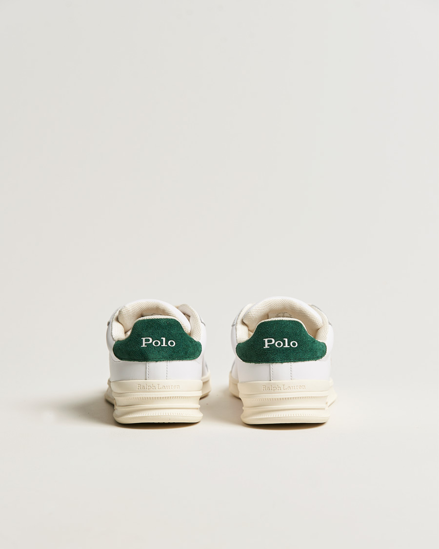 Herre | Polo Ralph Lauren Heritage Court II Leather Sneaker White/College Green | Polo Ralph Lauren | Heritage Court II Leather Sneaker White/College Green