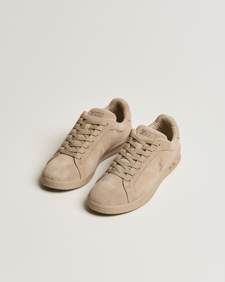 Herre | Polo Ralph Lauren Heritage Court Suede Sneaker Milkshake | Polo Ralph Lauren | Heritage Court Suede Sneaker Milkshake
