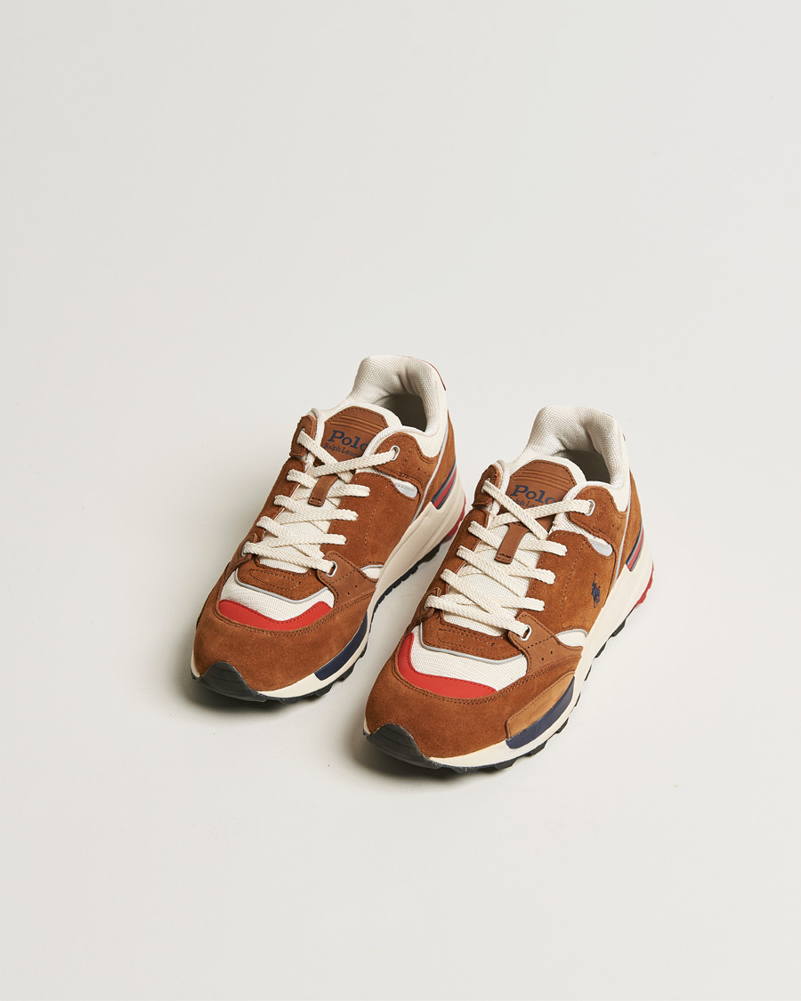 Herre | Sko i ruskind | Polo Ralph Lauren | Trackstr 200 Sneaker Teak